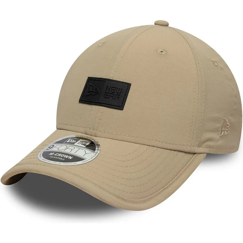 cap-izliekta-beige-adjustable-strap-9forty-m-crown-no-new-era