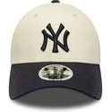 czapka-z-daszkiem-bezowo-granatowa-snapback-9forty-m-crown-new-york-yankees-mlb-new-era