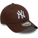 gorra-curva-marron-snapback-9forty-m-crown-de-new-york-yankees-mlb-de-new-era