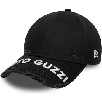 Cepur izliekta melns regulējama lente 9FORTY M-Crown Distressed no Moto Guzzi no New Era