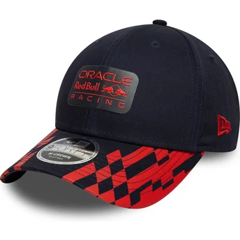 Cap izliekta navy blue snapback 9FORTY M-Crown Visor Print no Red Bull Racing Formula 1 no New Era