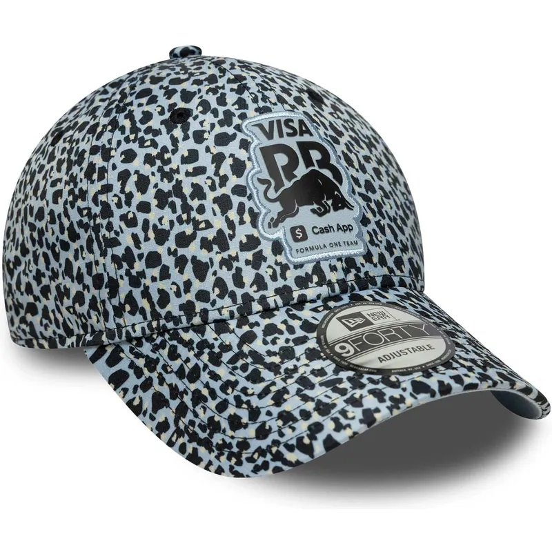 cap-izliekta-leopard-adjustable-strap-9forty-m-crown-no-racing-bulls-f1-team-formula-1-no-new-era