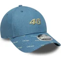 cap-izliekta-blue-snapback-9forty-m-crown-denim-no-valentino-rossi-vr46-motogp-no-new-era