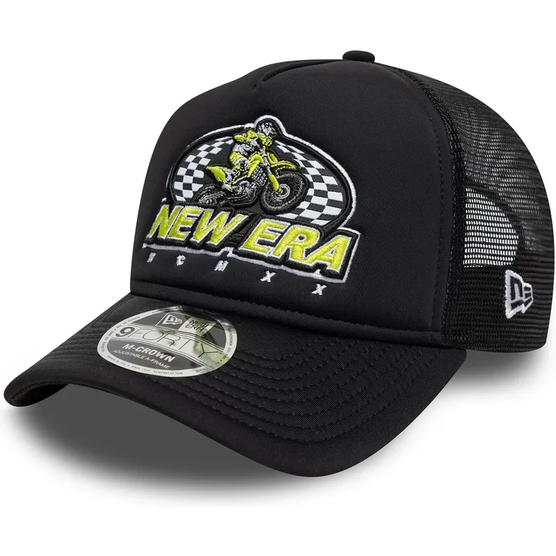 cepur-izliekta-soferis-melns-snapback-9forty-m-crown-graphic-no-new-era