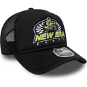 casquette-trucker-noire-9forty-m-crown-graphic-new-era