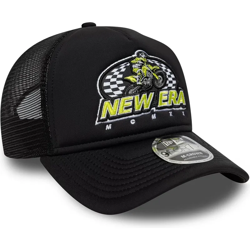 cepur-izliekta-truckeris-melns-snapback-9forty-m-crown-graphic-no-new-era cepur-izliekta-truckeris-melns-snapback-9forty-m-crown-graphic-no-new-era