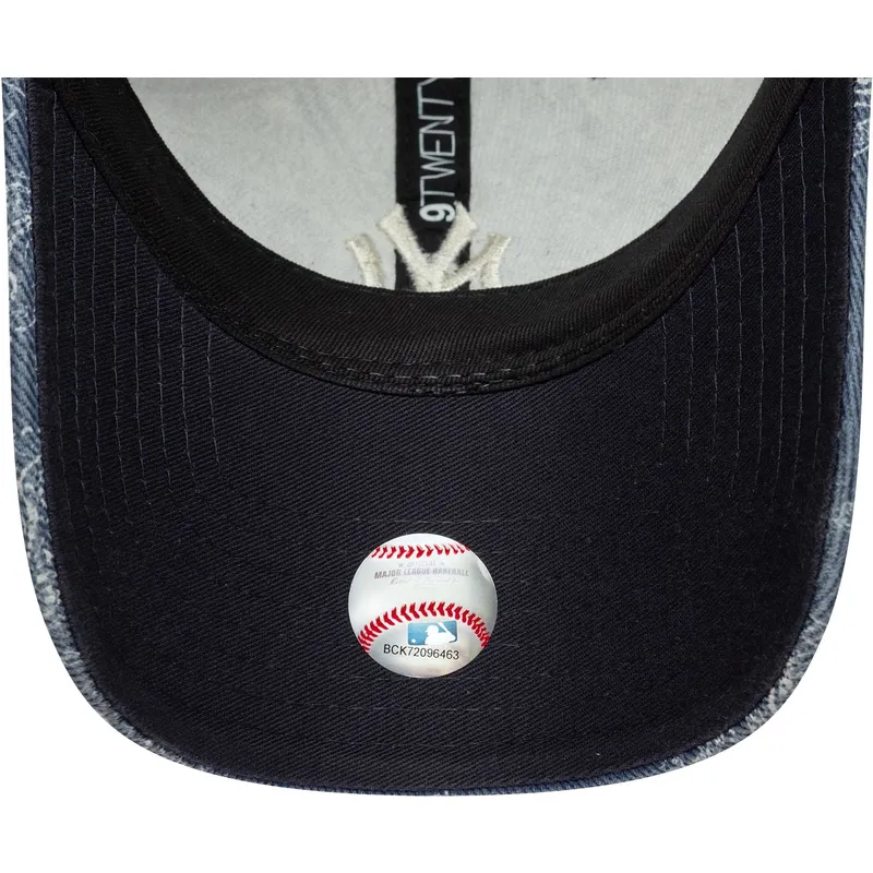 niebieska-regulowana-czapka-z-zakrzywionym-daszkiem-9twenty-washed-paisley-new-york-yankees-mlb-new-era