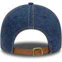 cepur-izliekta-zils-regulejams-9twenty-denim-distress-no-new-york-yankees-mlb-no-new-era
