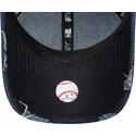 cepur-izliekta-zils-regulejams-9twenty-denim-distress-no-new-york-yankees-mlb-no-new-era