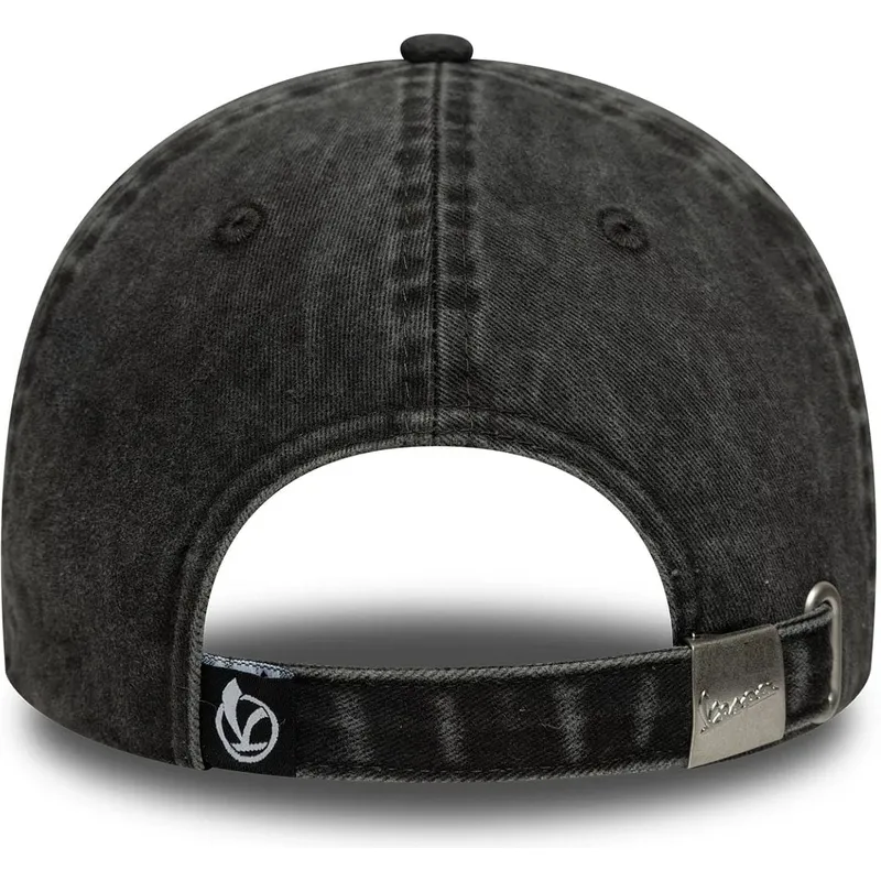 cepur-izliekta-melns-regulejams-9twenty-washed-no-vespa-piaggio-no-new-era