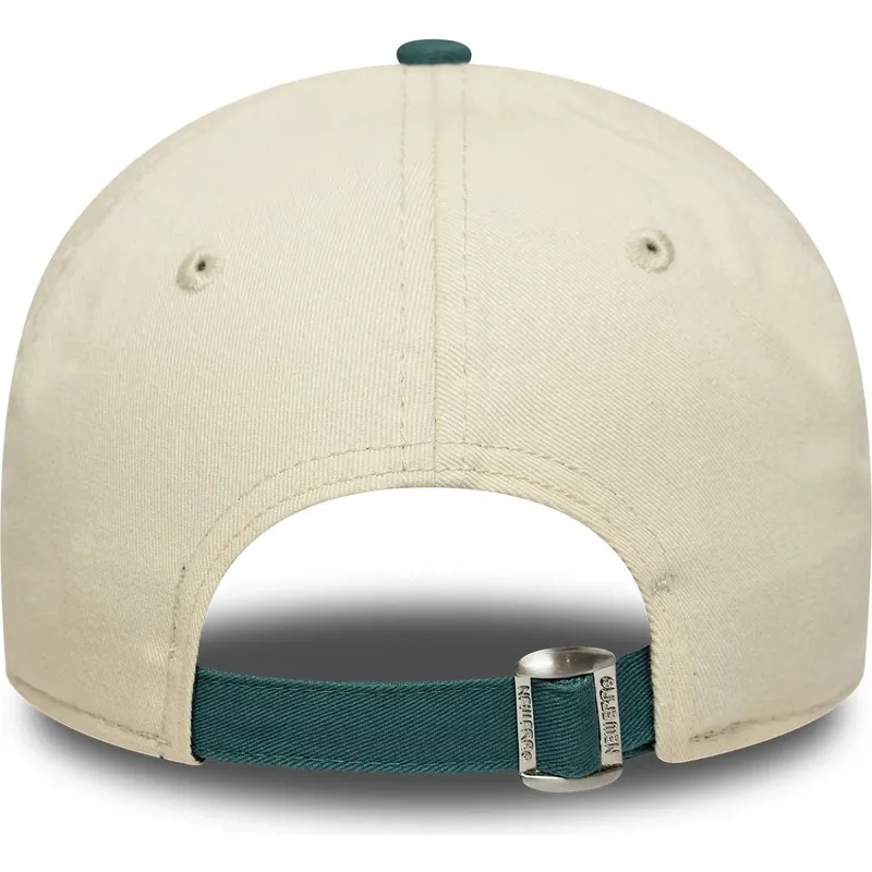 czapka-z-zakrzywionym-daszkiem-bezowo-zielona-regulowana-9twenty-mini-washed-los-angeles-dodgers-mlb-new-era