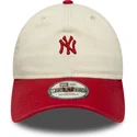 cap-izliekta-beige-adjustable-strap-9twenty-mini-washed-no-new-york-yankees-mlb-no-new-era