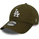 zielona-regulowana-czapka-z-zakrzywionym-daszkiem-9twenty-linen-los-angeles-dodgers-mlb-new-era
