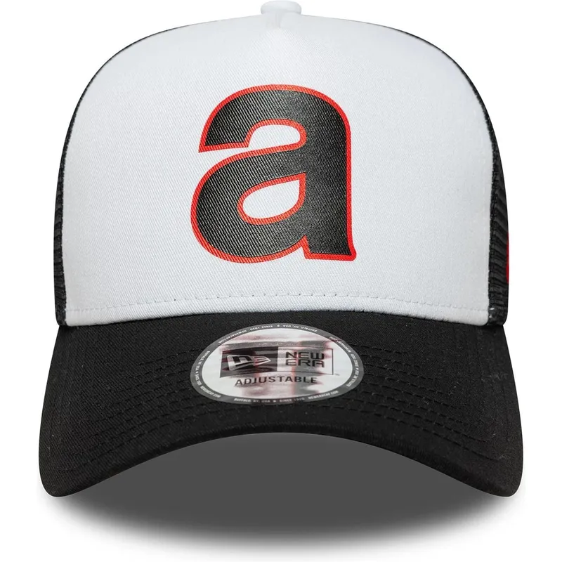 new-era-e-frame-aprilia-piaggio-white-and-black-trucker-hat