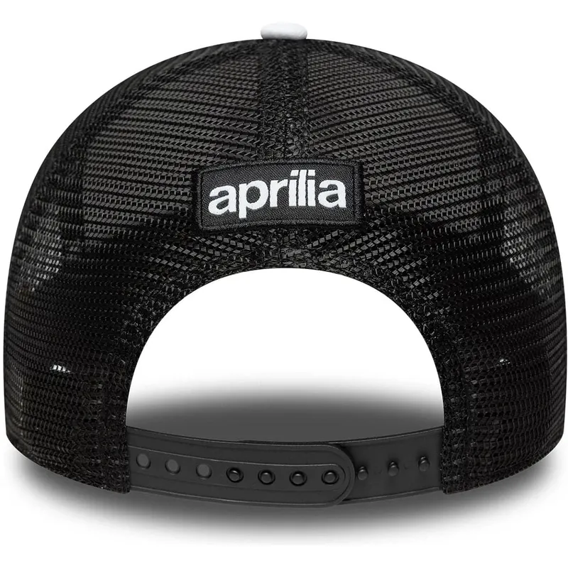 cepur-izliekta-truckeris-melns-snapback-e-frame-no-aprilia-piaggio-no-new-era