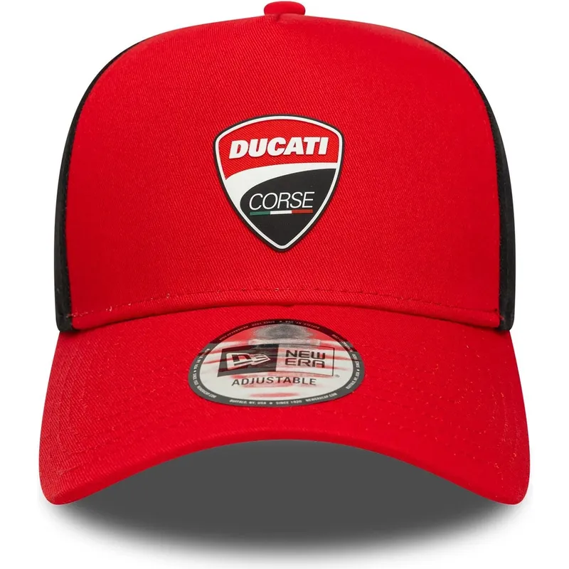 casquette-courbee-rouge-snapback-9forty-e-frame-ducati-motor-motogp-new-era