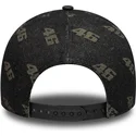 casquette-courbee-noire-snapback-e-frame-laser-etch-denim-valentino-rossi-vr46-motogp-new-era