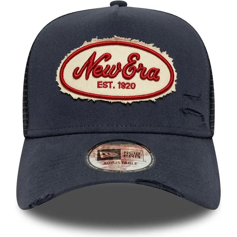 cepur-izliekta-truckeris-tumsi-zils-snapback-a-frame-oval-canvas-distress-no-new-era cepur-izliekta-truckeris-tumsi-zils-snapback-a-frame-oval-canvas-distress-no-new-era