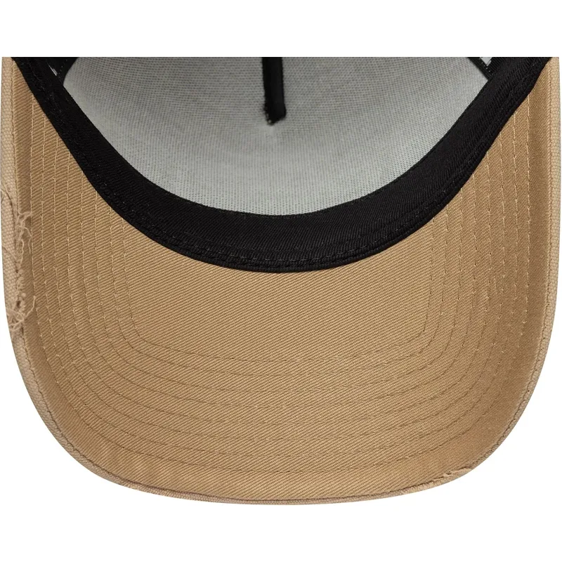 cepur-izliekta-truckeris-bruns-snapback-a-frame-oval-canvas-distress-no-new-era