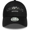 cap-izliekta-black-adjustable-strap-9forty-sequin-wordmark-no-los-angeles-dodgers-mlb-no-new-era