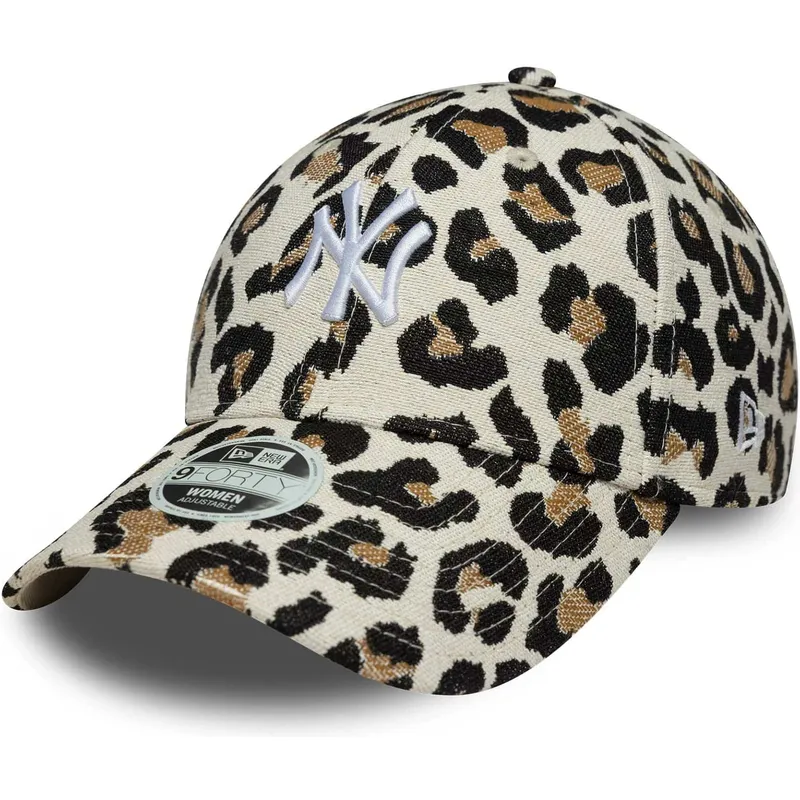 casquette-courbee-leopard-ajustable-pour-femme-9forty-midi-new-york-yankees-mlb-new-era