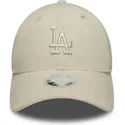 cap-izliekta-beige-adjustable-strap-9forty-m-crown-pastel-cord-no-los-angeles-dodgers-mlb-no-new-era