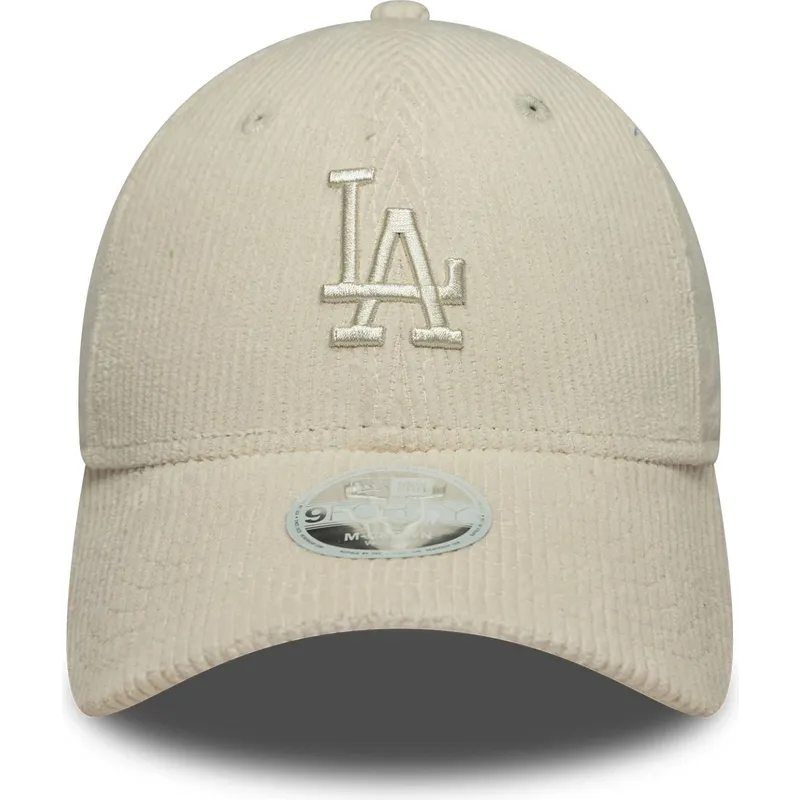 cap-izliekta-beige-adjustable-strap-9forty-m-crown-pastel-cord-no-los-angeles-dodgers-mlb-no-new-era