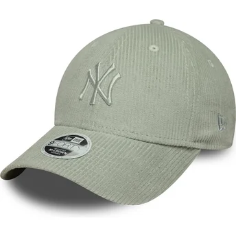 Cap izliekta green adjustable strap claro 9FORTY M-Crown Pastel Cord no New York Yankees MLB no New Era