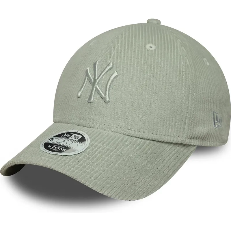 cap-izliekta-green-adjustable-strap-claro-9forty-m-crown-pastel-cord-no-new-york-yankees-mlb-no-new-era