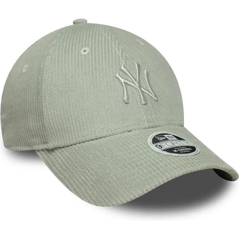 cepur-izliekta-zals-regulejama-lente-claro-9forty-m-crown-pastel-cord-no-new-york-yankees-mlb-no-new-era