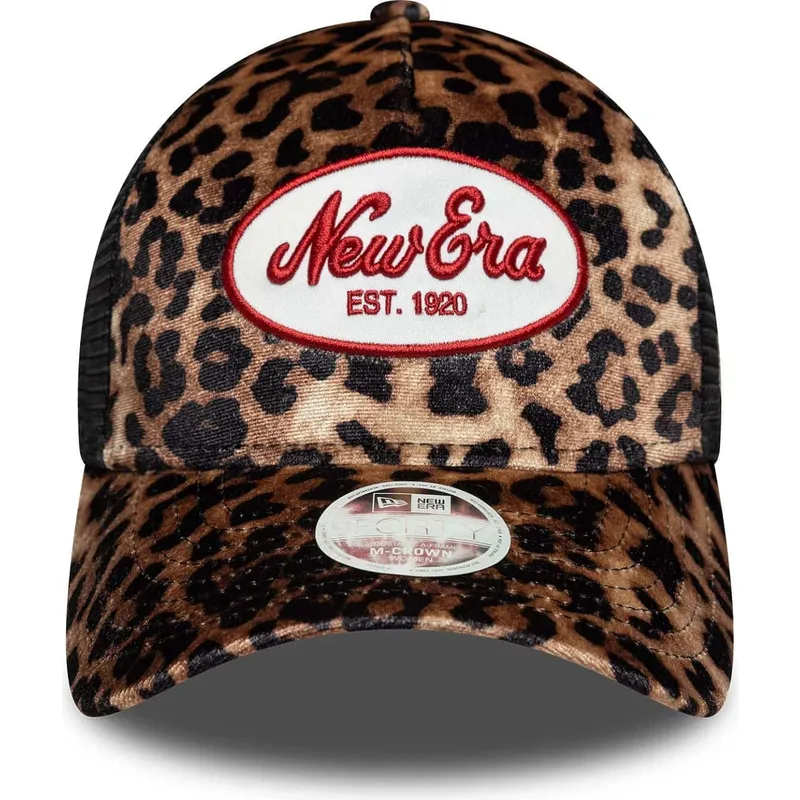 cepur-izliekta-soferis-leopards-snapback-9forty-a-frame-m-crown-no-new-era