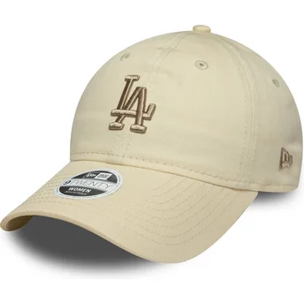 Cepur izliekta bēšs regulējama lente 9TWENTY League Essential Midi no Los Angeles Dodgers MLB no New Era