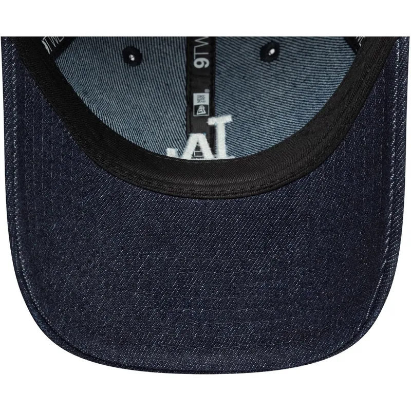 cap-izliekta-navy-blue-adjustable-strap-9twenty-denim-stitch-no-los-angeles-dodgers-mlb-no-new-era