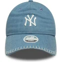 cepur-izliekta-zils-regulejama-lente-9twenty-denim-stitch-no-new-york-yankees-mlb-no-new-era