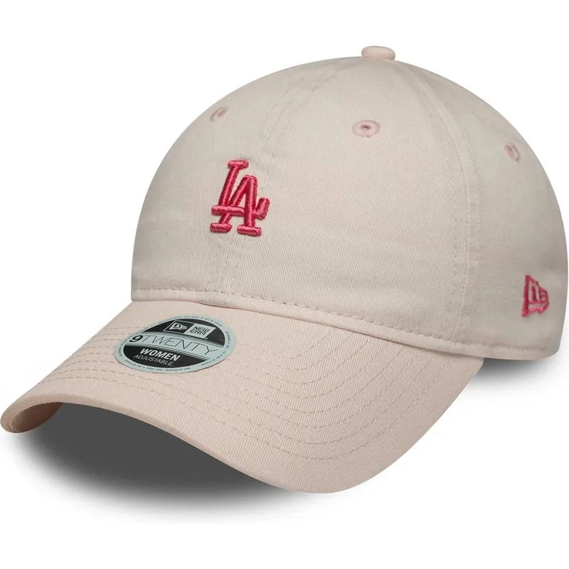 cap-izliekta-pink-adjustable-strap-9twenty-washed-mini-no-los-angeles-dodgers-mlb-no-new-era