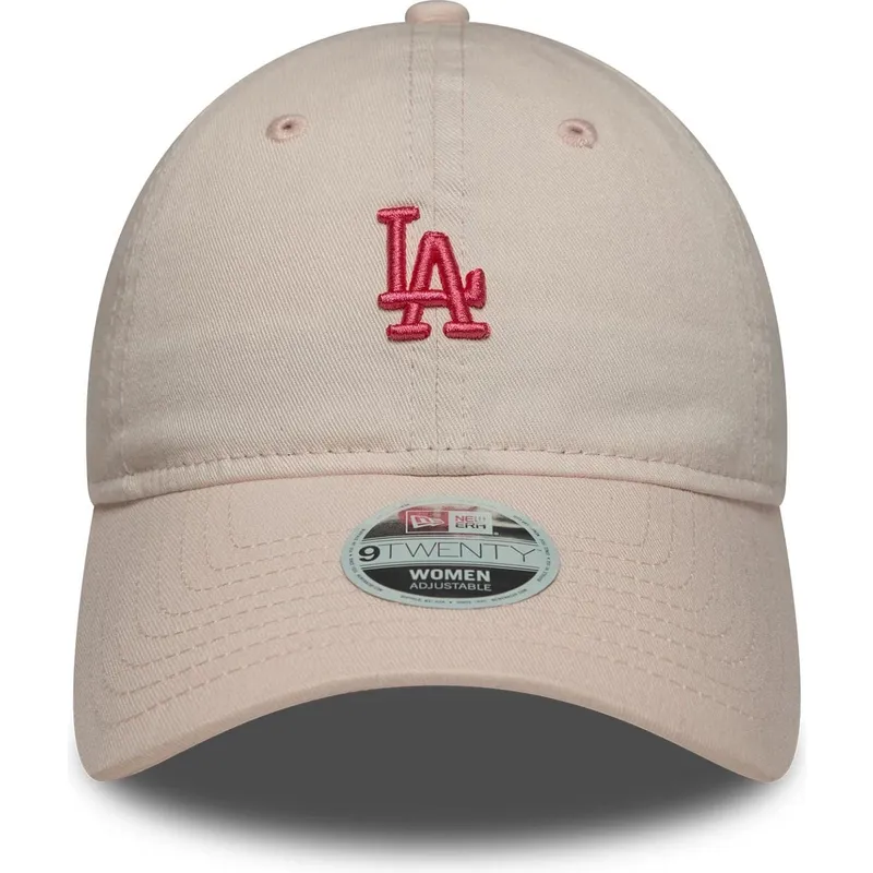 cap-izliekta-pink-adjustable-strap-9twenty-washed-mini-no-los-angeles-dodgers-mlb-no-new-era