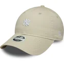 cap-izliekta-beige-adjustable-strap-9twenty-washed-mini-no-new-york-yankees-mlb-no-new-era