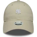 cap-izliekta-beige-adjustable-strap-9twenty-washed-mini-no-new-york-yankees-mlb-no-new-era