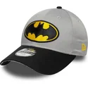 casquette-courbee-grise-et-noire-ajustable-pour-enfant-9forty-batman-dc-comics-new-era