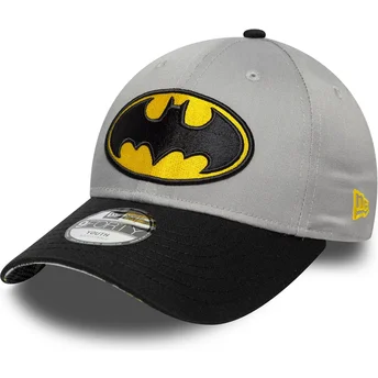 Cepur izliekta melns regulējams bērniem 9FORTY no Batman DC Comics no New Era