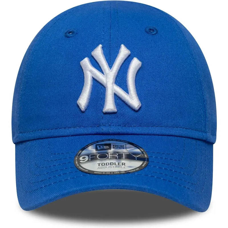 casquette-courbee-bleue-ajustable-pour-enfant-pequeno-9forty-league-essential-new-york-yankees-mlb-new-era