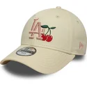 bojd-beige-justerbar-keps-for-barn-9forty-fruit-icon-fran-new-york-yankees-mlb-av-new-era