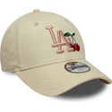 casquette-courbee-beige-ajustable-pour-enfant-9forty-fruit-icon-new-york-yankees-mlb-new-era