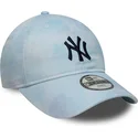 cap-izliekta-blue-adjustable-strap-berniem-9twenty-tie-dye-no-new-york-yankees-mlb-no-new-era