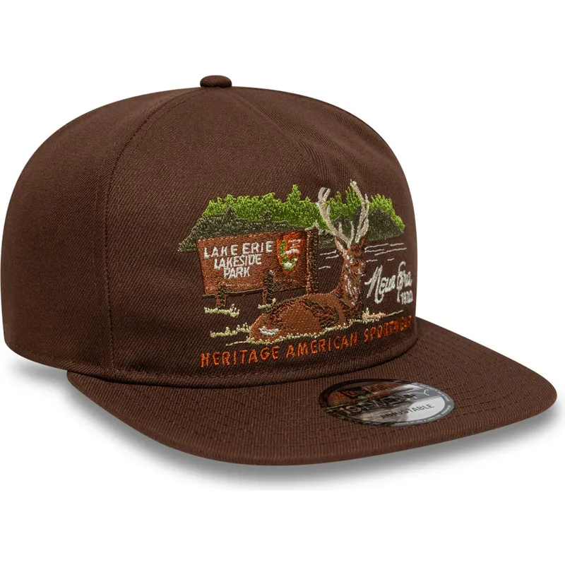 braune-verstellbare-flatcap-19twenty-outdoor-graphic-von-new-era