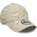 cap-izliekta-beige-adjustable-strap-9twenty-img-floral-no-new-york-yankees-mlb-no-new-era