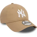cap-izliekta-brown-adjustable-strap-claro-9twenty-league-essential-no-new-york-yankees-mlb-no-new-era