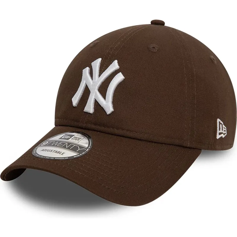 cap-izliekta-brown-adjustable-strap-9twenty-league-essential-no-new-york-yankees-mlb-no-new-era