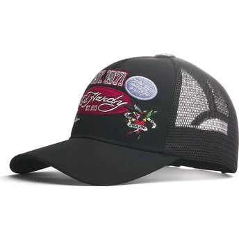 Casquette trucker noire Est 1971 Varsity Ed Hardy