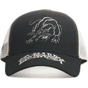 schwarze-trucker-kappe-contrast-stitch-panther-graphic-von-ed-hardy
